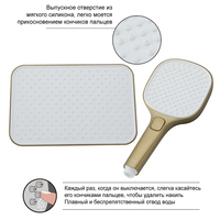 GAPPO Qualité Luxe Or Laiton Pluie Robinet de Douche Thermostatique Mitigeur de Douche Ensemble Système de Bain Douche
