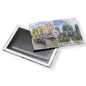 Aimants promotionnels puissants en fer blanc pour réfrigérateur, autocollants, prix d'usine, cadeaux promotionnels de voyage - Product Image 2