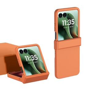 Étui de téléphone pliable en polycarbonate rigide mat à couverture intégrale avec charnière de protection pour Motorola <span class=keywords><strong>Moto</strong></span> Razr 60 Ultra - Product Image 1