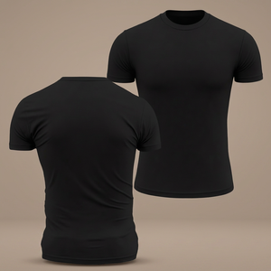 <b>Men's</b> Slim Fit <b>Compression</b> T-<b>Shirt</b> Short Sleeve O-Neck Knitted Sporty Solid 180g Blank Quick Dry Fitness <b>Shirt</b> - Product Image 3