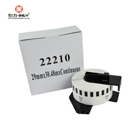 DK22210 Étiquette continue 29mm x 30.48m Étiquettes d'expédition sans support