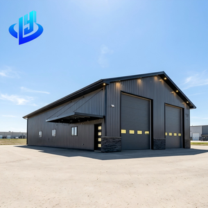 Bâtiment en structure d'acier préfabriquée PEB avec portique à poutres en H pour entrepôt à grande portée - Product Image 1