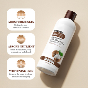 Lotion pour le corps hydratante hydratante de haute qualité à l'huile de noix de coco hydratante anti-peau sèche anti-gerçures - Product Image 1