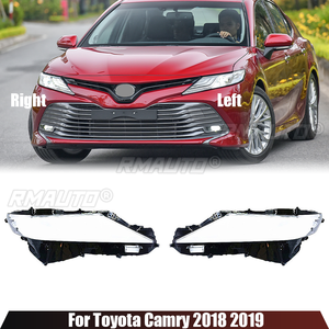 สำหรับโตโยต้า คัมรี่ 2018 2019 ฝาครอบไฟหน้า LED ไฟหน้าโคมไฟโปร่งใสโคมไฟเลนส์เพล็กซิกลาส - Product Image 1