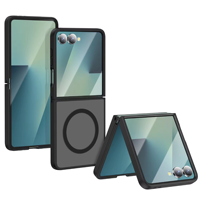 Coque Surface Duo pour iPhone Duo Fold, toucher doux pour la peau, aimant interne, cadre mat, plaque arrière transparente, antidérapante, une seule pièce