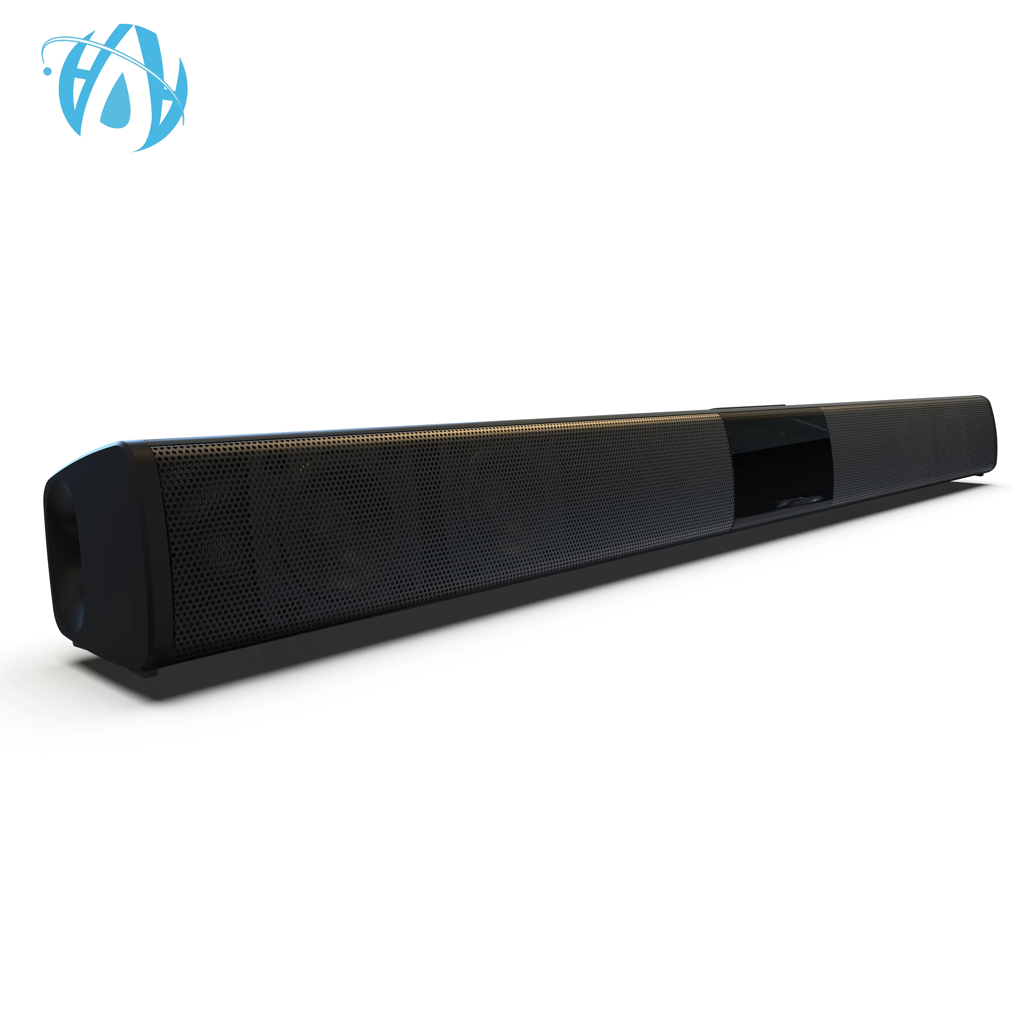 Home Design slim Wireless Bluetooth Soundbar Stereo Speaker TV Home Theater TF USB Sound Bar (Zwart) met RCA