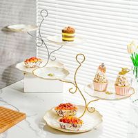 IStapromo Gifts Présentoir à 3 niveaux en plastique écologique et durable pour buffet, collations, desserts et fruits pour la Saint-Valentin