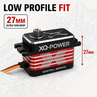 Servomoteur de voiture RC 1/10 XQ-BLS325 25KG Brushless Numérique à profil bas Étanche Engrenage en acier inoxydable Tout en aluminium 8.4V OEM