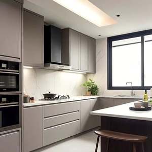 Service de personnalisation pour toute la maison Panneaux de particules de style moderne Armoire de cuisine Ameublement de cuisine pour villa - Product Image 1