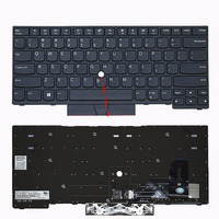 Teclado para Portátil Lenovo E480 T480S L380 L480 T14 E490 T490 E495, Teclado para Notebook con Retroiluminación para Portátil Lenovo