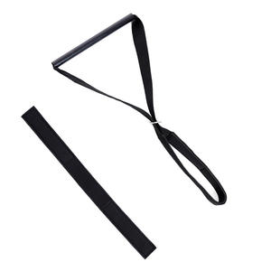 Ceinture de traction cervicale en forme de Y noire, étireur de cou manuel, équipement de fitness et de massage pour la correction de la colonne cervicale - Product Image 1