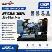 Générateur diesel 33 kW économe en carburant, alternateur ouvert automatique, double roulement, auto-régulant, alimentation de secours industrielle 200A DC ATS