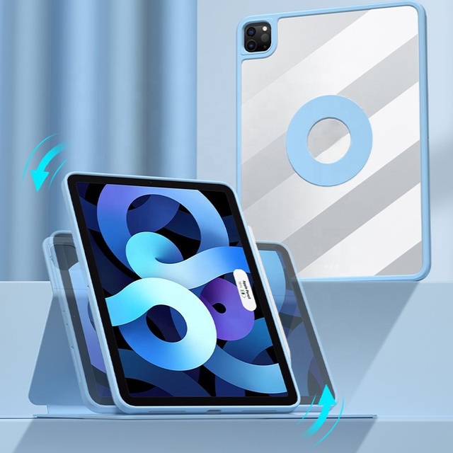 Clear Back Shell Protective Cover Multiple Layers Protection Case Magnetic Tablet Case for iPad Air 5 iPad 10.2 iPad Pro 12.9