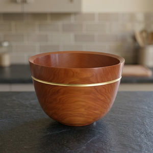 Bol de service en bois d'acacia poli de qualité supérieure, petit, style vintage, écologique, pour salades, fruits, légumes, maison, fête, bébé - Product Image 1