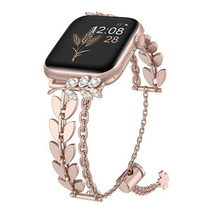 <span class=keywords><strong>Bracelet</strong></span> maillons diamant pour <span class=keywords><strong>Apple</strong></span> <span class=keywords><strong>Watch</strong></span>, série 7, 45mm, pour femmes, <span class=keywords><strong>bijoux</strong></span> - Product Image 1