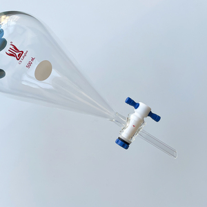10-5000ml laboratório vidraria alta temperatura resistente grosso murado borosilicato vidro funil separador com torneira PTFE - Product Image 6