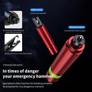 ที่ทุบกระจกหน้าต่างรถยนต์แบบพกพาที่ประหยัดชีวิตค้อนทุบกระจกนิรภัยสำหรับรถยนต์ขนาดเล็กแบบพกพาได้ - Product Image 3