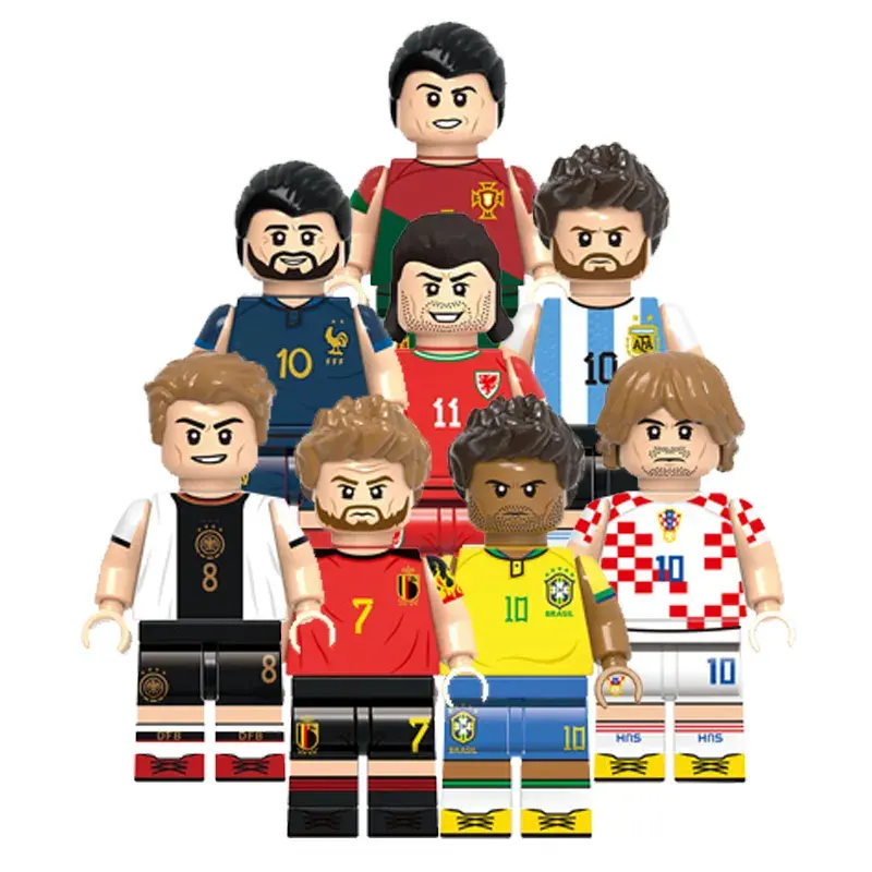 G0103 Soccer Players Mini Figures Action Figures Série Kids Gift Building Blocks Figure Toy Brick