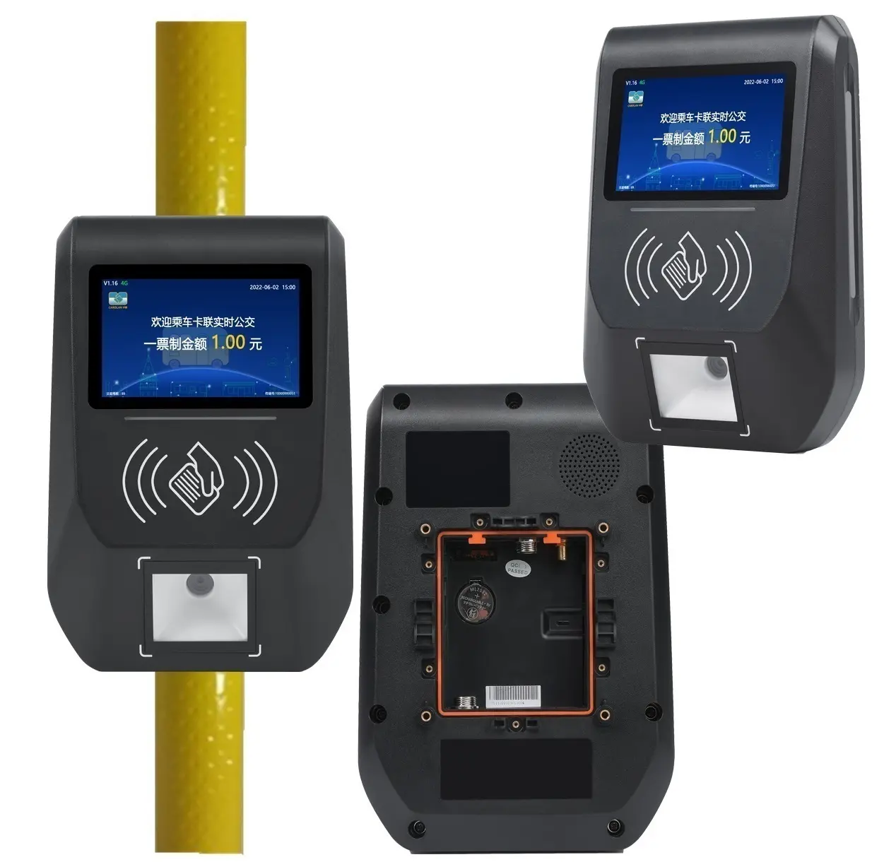 GPRS 3G 4G NFCポータブル/壁掛け防水バスPOSターミナル