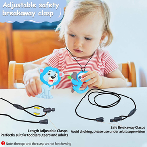 <span class=keywords><strong>Collier</strong></span> <span class=keywords><strong>de</strong></span> dentition en silicone <span class=keywords><strong>pour</strong></span> bébé, à utiliser <span class=keywords><strong>pour</strong></span> <span class=keywords><strong>soulager</strong></span> <span class=keywords><strong>les</strong></span> inconforts <span class=keywords><strong>de</strong></span> la dentition, pendentif à mâcher en silicone - Product Image 5