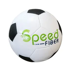 足球形聚氨酯压力球玩具球，带定制印花