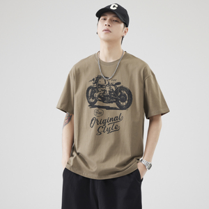 2024 venta al por mayor de alta calidad de gran tamaño de los hombres sueltos camiseta estampada 99% + algodón gordo hombres camisas de manga corta - Product Image 4