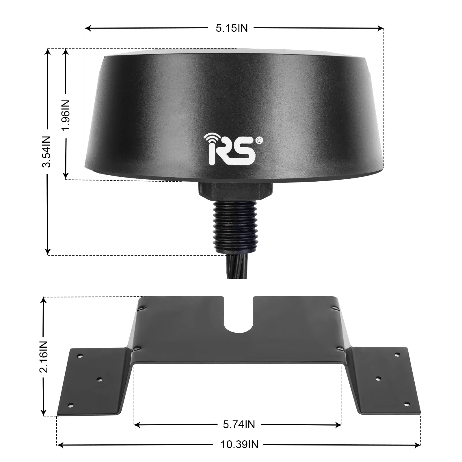 आर. वी. एंटेना. उच्च लाभ वाईफ़ाई/4G 5G/जीपीएस GNSS संयोजन एंटीना MiMO एंटीना के लिए आर. वी.. निविड़ अंधकार IP68 संयोजन आर. वी. एंटीना