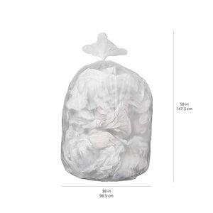 Bolsas de Basura Huamaohengchun de 55 Galones, Construcción Resistente, Resistentes a Fugas, Sin Perfume, Transparentes, Paquete de 50 - Product Image 3