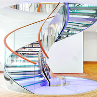 Escalier en colimaçon moderne, escaliers en spirale en métal sur mesure pour la décoration intérieure résidentielle