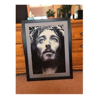 Peinture diamant 5D DIY, image de Jésus-Christ, peinture murale, strass carrés complets, portrait ASF782