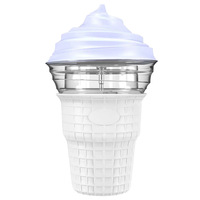 Nouveau produit transfrontalier, petite machine à crème glacée électrique DIY, machine à crème glacée maison créative, entièrement automatique, en acier inoxydable