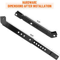 Kit stabilisateur AMBITION, kit stabilisateur télescopique à 3 points compatible avec les tracteurs Kubota B et BX