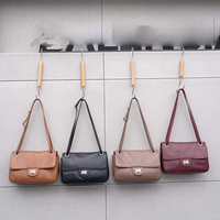 Nouveau sac à bandoulière en cuir véritable de haute qualité, sac rétro minimaliste avec boucle de verrouillage, sac sous le bras, grande capacité, sac bandoulière tendance
