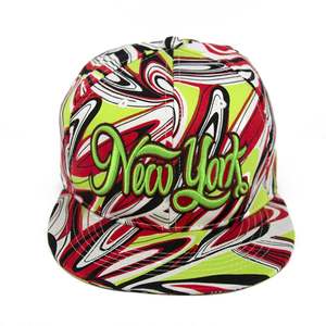 Casquettes Snapback Unisexe Personnalisées à Bord Plat en Cuir Imprimé Floral avec Broderie 3D Los Angeles pour Performance et Cyclisme en Extérieur - Product Image 5