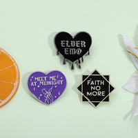 Cartoon Alfabet Emaille Spelden Hartvorm Broches Sieraden Accessoires Cadeau Voor Vrienden Kleding Decoratie