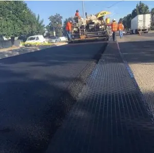 Géogrille en fibre de verre pour le renforcement de l'asphalte