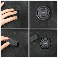 Étui rigide en plastique imperméable Everest avec sac en mousse personnalisé, kits d'outils avec éponge