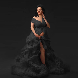 Vestido para Sesión <span class=keywords><strong>de</strong></span> <span class=keywords><strong>Fotos</strong></span> <span class=keywords><strong>de</strong></span> Maternidad, Talla Grande, Nuevo, Vestidos <span class=keywords><strong>de</strong></span> Moda para Mujeres <span class=keywords><strong>Embarazadas</strong></span>, Nuevo Vestido <span class=keywords><strong>de</strong></span> Maternidad en Oferta - Product Image 4