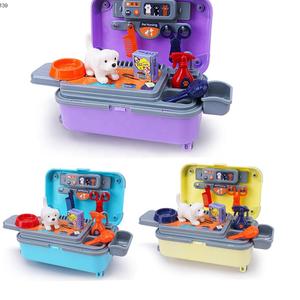 Juguetes กระเป๋าเดินทางของเล่นสำหรับดูแลสัตว์เลี้ยงชุดของเล่นของขวัญสำหรับเด็กเล่นเกมป้อนสัตว์เลี้ยง - Product Image 6