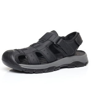 Sandalias de Punta Cerrada para Hombre, Transpirables, con Parte Superior de PU, Suela de Goma, Correa con Hebilla, Ligeras y Antideslizantes para Verano - Product Image 5