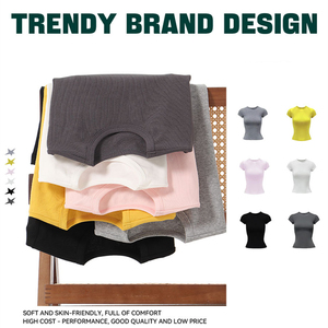 T-<span class=keywords><strong>shirt</strong></span> tendance pour <span class=keywords><strong>femme</strong></span> RUICHI, style américain Y2K, coupe ajustée, <span class=keywords><strong>coton</strong></span> élasthanne 230GSM, <span class=keywords><strong>manches</strong></span> courtes, pour sorties décontractées - Product Image 2