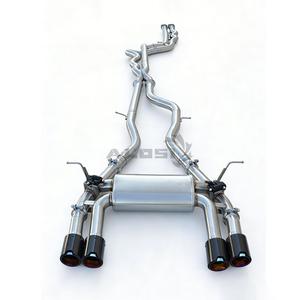 Système d'échappement en acier inoxydable avec silencieux pour BMW M3 M4 <span class=keywords><strong>F80</strong></span> F82 F83 3.0T 2014-2019, échappement Catback, amélioration du son du véhicule - Product Image 2