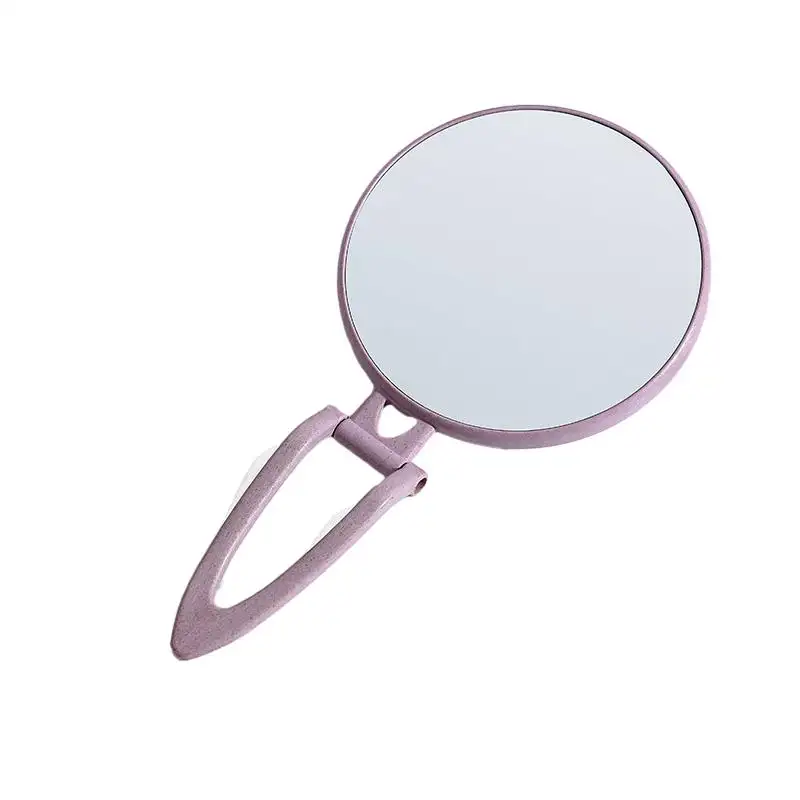 HX logo personalizzato all'ingrosso ingrandimento colorato specchio cosmetico rotondo specchi a mano