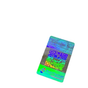 Adesivo Olografico 3D Personalizzato a Forma Rettangolare con Codice QR e Numero di Serie, Effetto Dinamico, Finitura Lucida in Materiale PET - Product Image 4