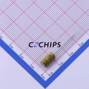 Condensador Electrolítico de Aluminio de Orificio Pasante LKMB0901E560MF, D5xL9mm 56uF 20% 25V 310mA-100kHz - Product Image 2