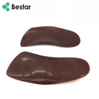 Bestar Semelles intérieures 3/4 moulables à chaud sur mesure Semelle intérieure orthopédique en plastique PP pour soutenir la voûte plantaire