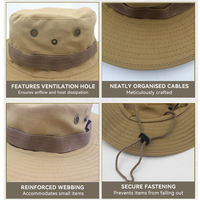 Topi Boonie untuk Hiking & Memancing di Luar Ruangan - Topi Bucket Kasual Unisex untuk Hutan dengan Pinggiran Lebar