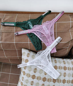 Tanga de Encaje Transparente Sexy para Mujer, Ropa Interior de Tiro Bajo, Lencería Suave en Poliamida y Elastano Transpirable - Product Image 5