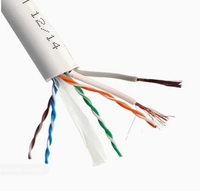 Câble réseau extérieur de haute qualité Cat6 305m UTP CCA Cat6 8+2C 4 paires 23AWG Câble en cuivre avec 2 câbles électriques d'alimentation