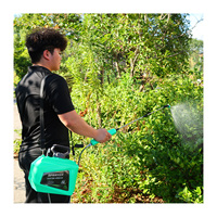 Pulvérisateur de jardin à batterie 5L et pulvérisateur électrique avec buse réglable pour pelouse, jardin et ferme